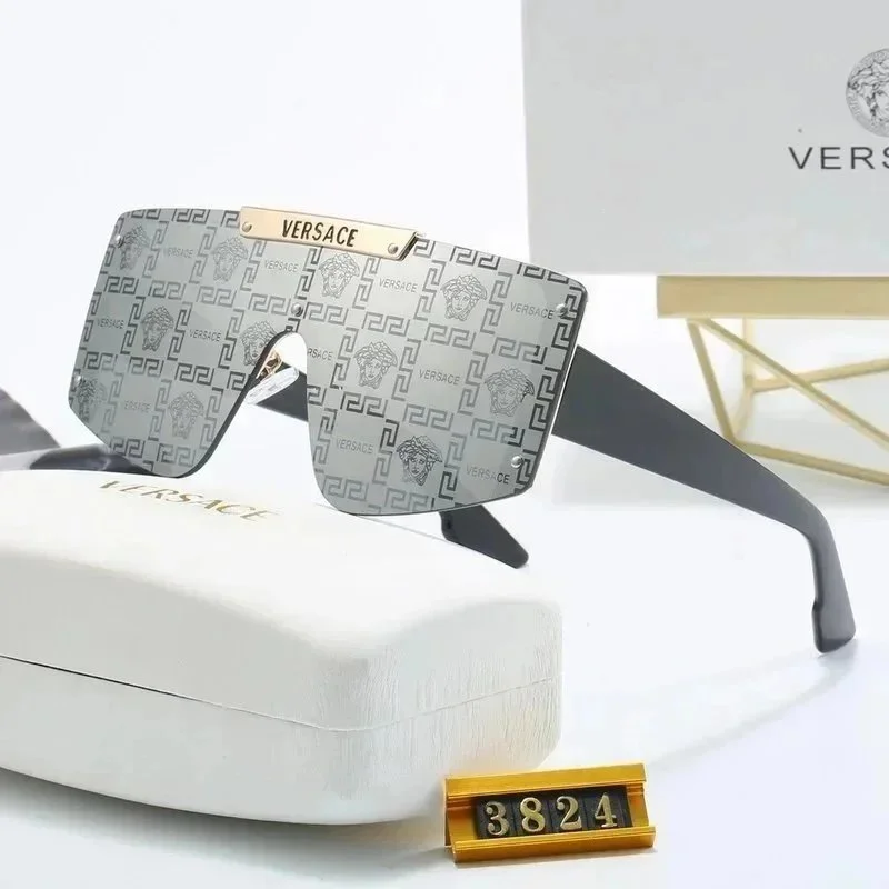 Versace Versace Medusa 3824 Silver Mirror Sunglasses Black