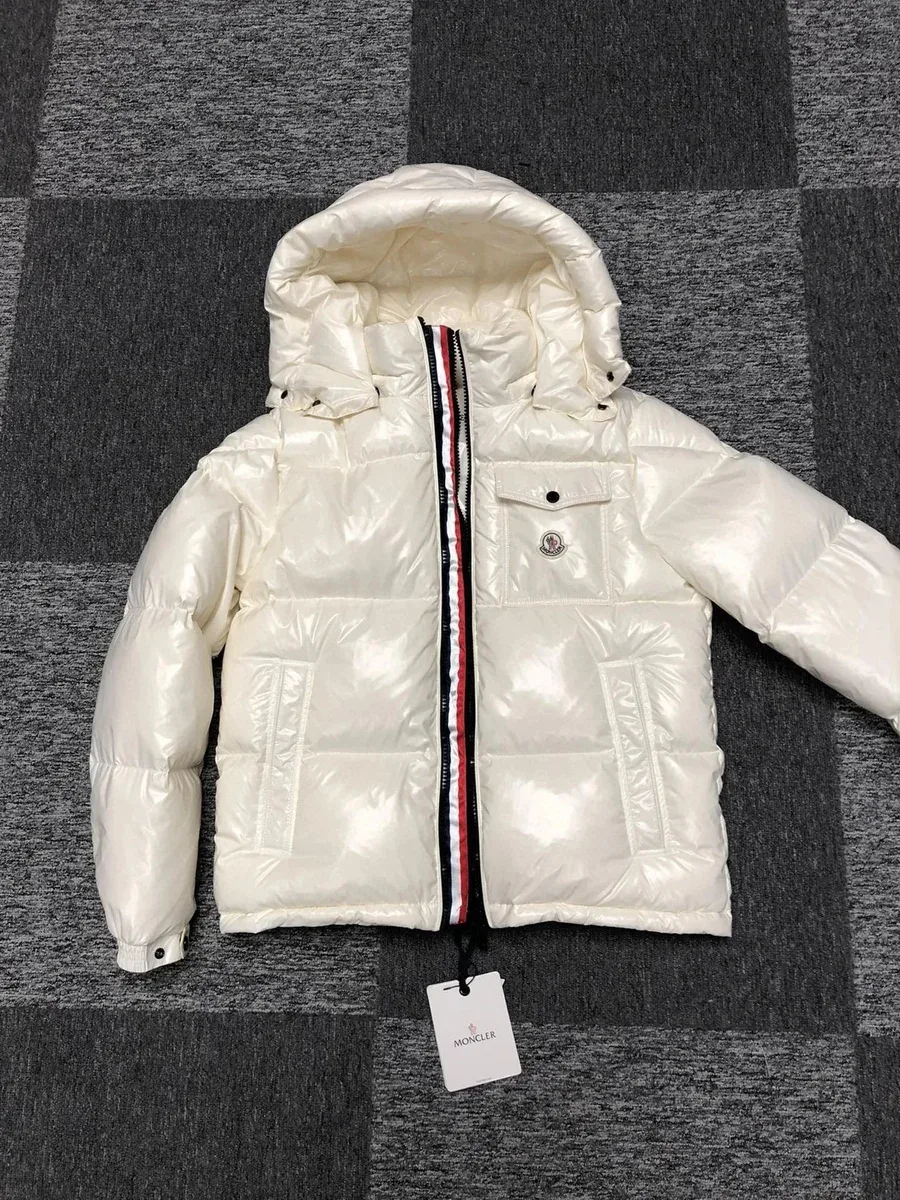 Moncler Moncler White Down Puffer Parka White