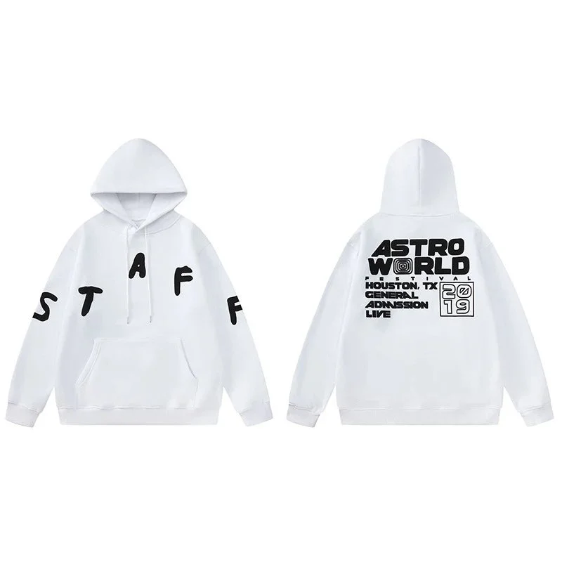 Other White Astro World Staff Hoodie White - 1