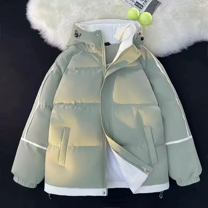 Other Unisex Light Green Winter Parka A-4 Black Green - 1
