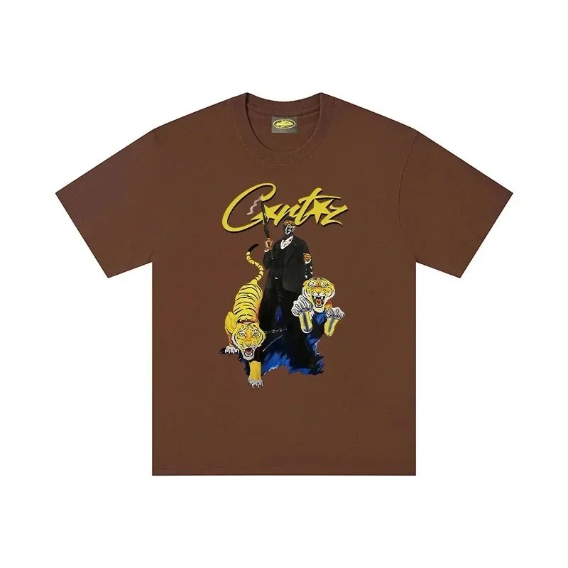 Corteiz Corteiz RTW Brown Tiger Print T-Shirt Brown - 1