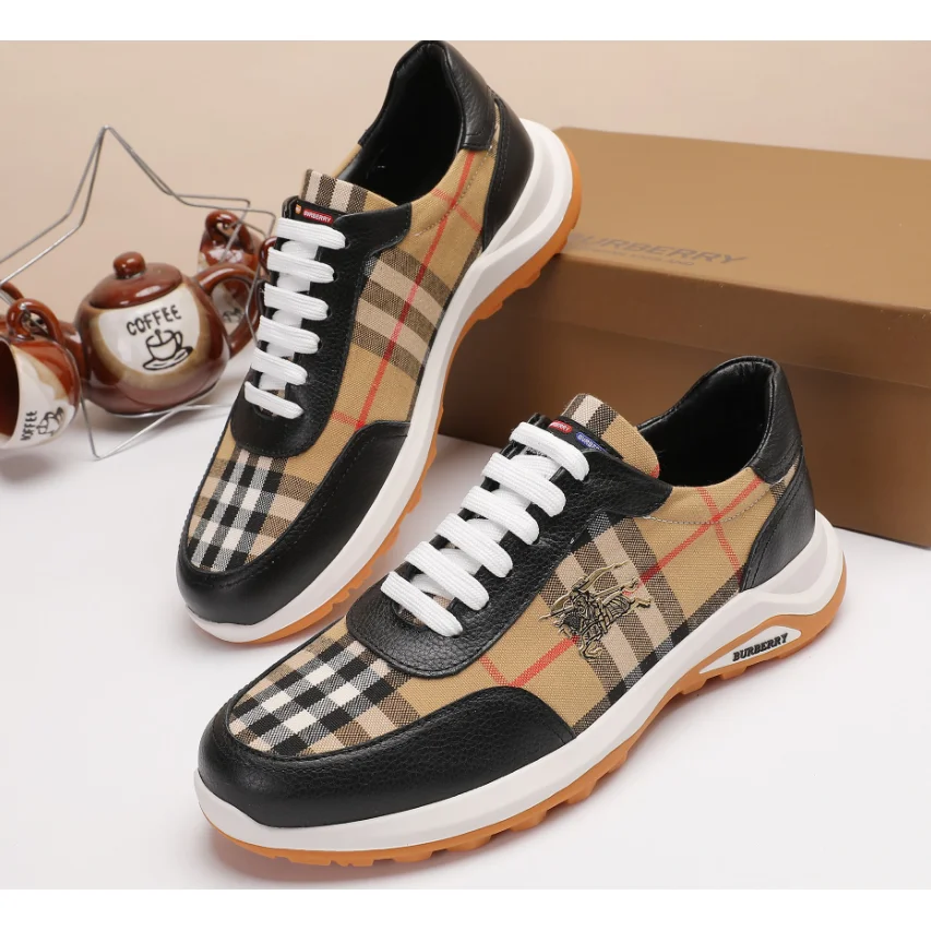 Burberry Burberry Classic Check Low Sneakers Beige/Black Beige - 1