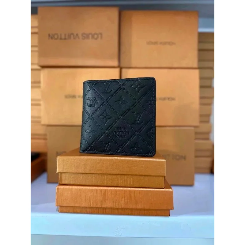 Louis Vuitton Louis Vuitton Monogram Black Wallet Black