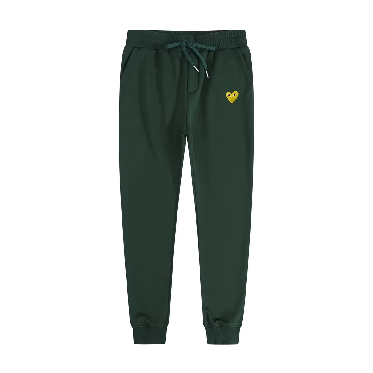 Comme des Garçons Comme des Garçons Heart Logo Green Jogger Pants Green - 1
