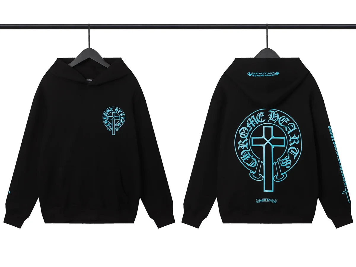 Chrome Hearts Chrome Hearts Black CH Cross Hoodie Black - 1