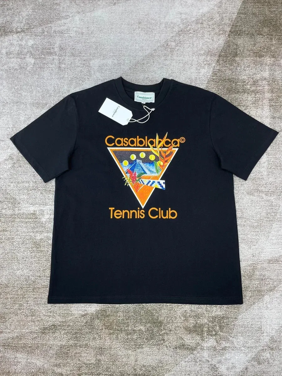 Casablanca Casablanca Tennis Club Black T-Shirt Black - 1