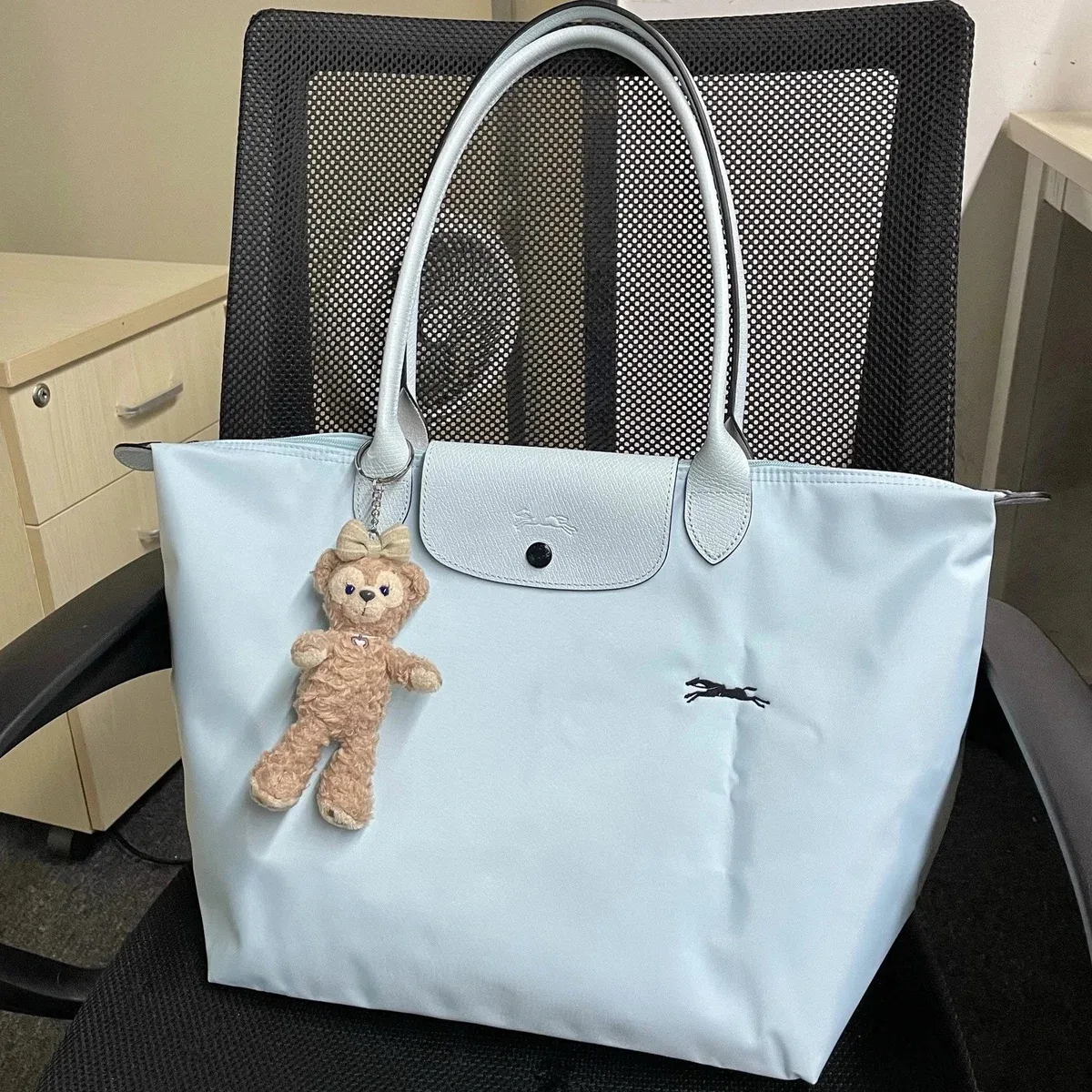Longchamp Longchamp Le Pliage Anniversary Cloud Blue Tote Blue - 1