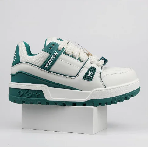 Louis Vuitton Louis Vuitton LV Trainer White/Teal Sneaker White