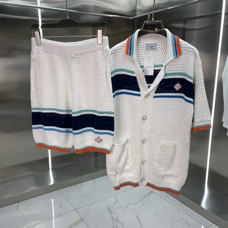 Other Knit Set with Shorts and Cardigan in White White - 1