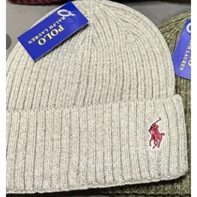 Polo Ralph Lauren Polo Ralph Lauren Classic Logo Light Grey Beanie Grey