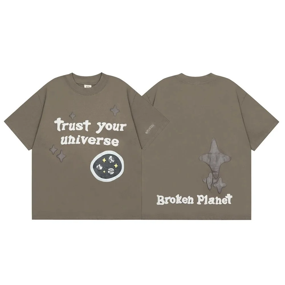 Broken Planet Broken Planet Market Trust Your Universe T-Shirt Olive Brown - 1