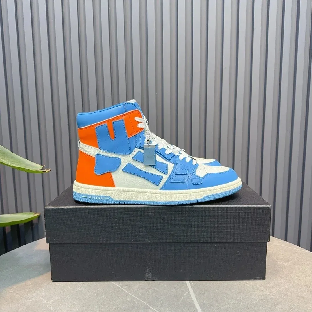 Amiri Amiri MX1 Blue & Orange High Top Sneakers Blue - 1