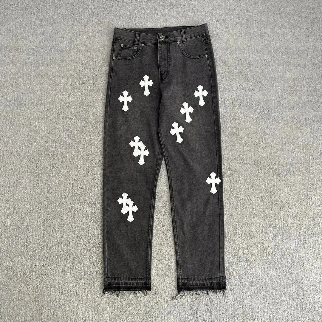 Chrome Hearts Chrome Hearts CH Cross Black/White Cross Jeans Black