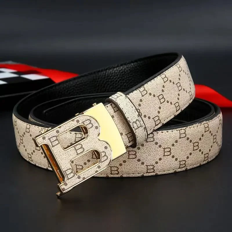 Burberry Burberry TB Monogram Belt Beige/Gold Accessory Beige - 1