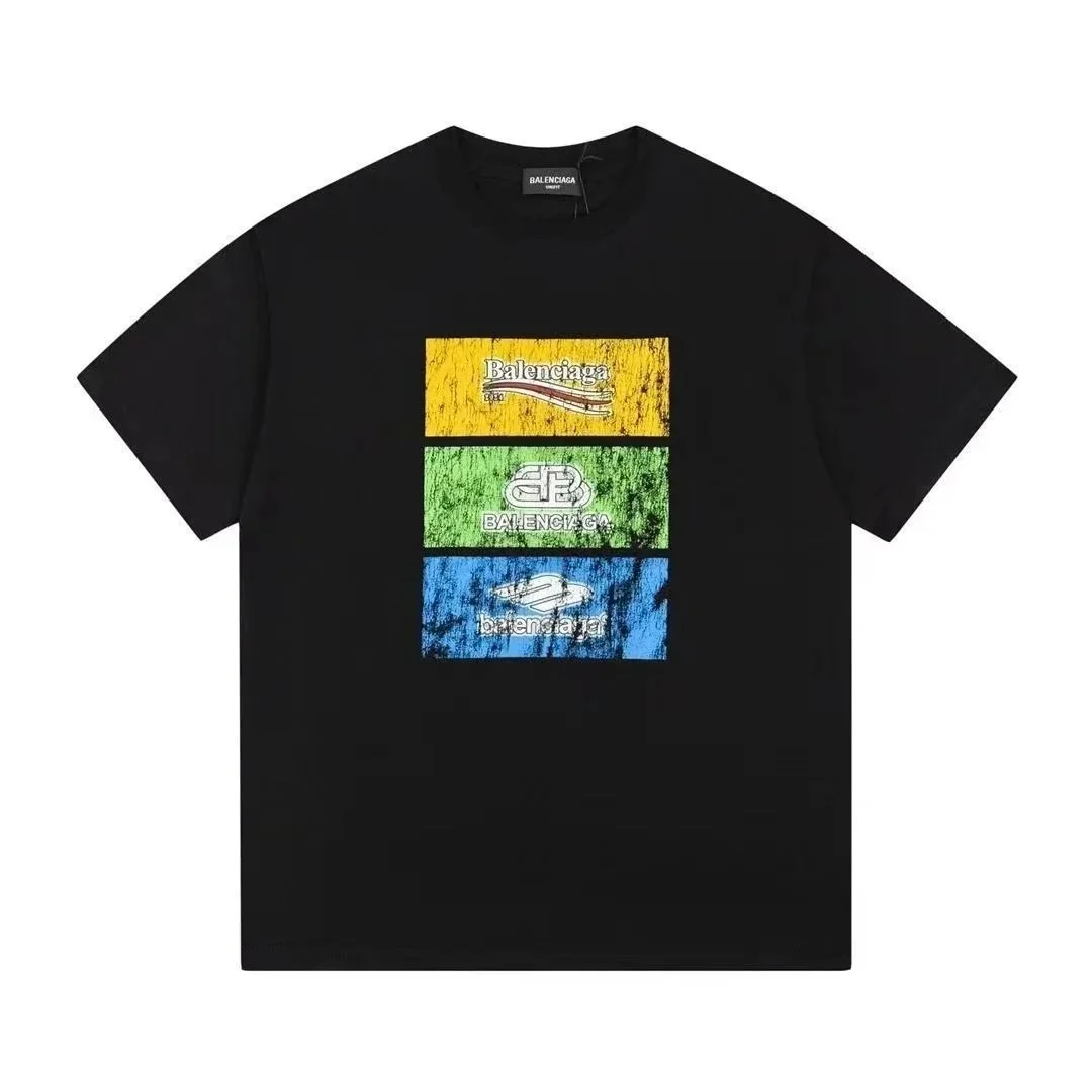 Balenciaga Balenciaga Multi-Panel Logo T-Shirt Black Black