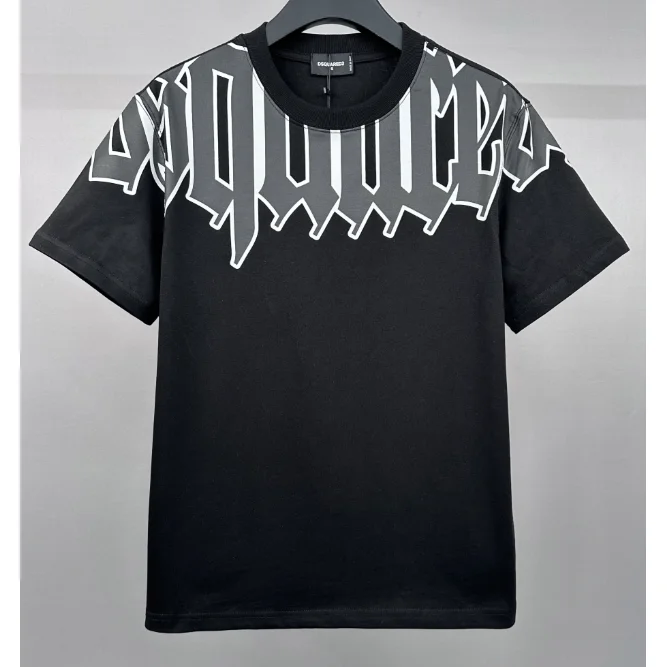 DSQUARED2 DSQUARED2 Black/White/Grey Graphic T-Shirt Black