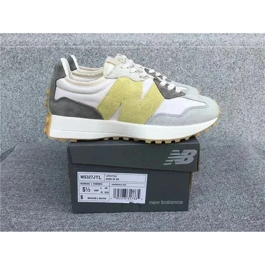 New Balance New Balance 327 WS327JTL Sail/Chartreuse Sneakers White - 1