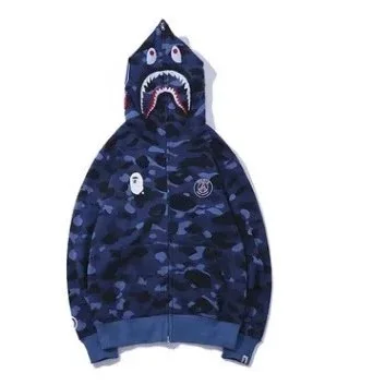 A Bathing Ape A Bathing Ape BAPE STA 19 Blue Black Camo Hoodie Blue - 1