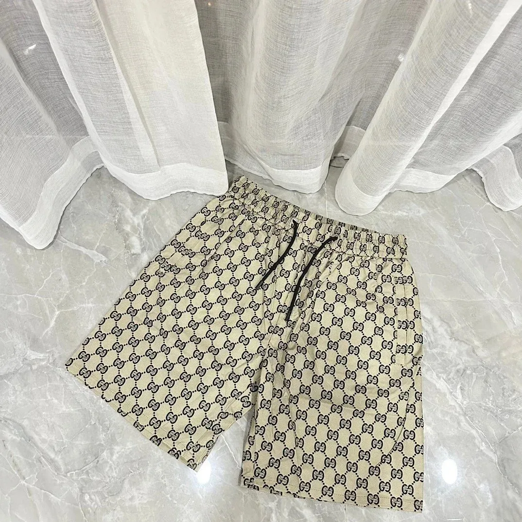 Gucci Gucci GG Supreme Beige & Black Shorts Beige - 1