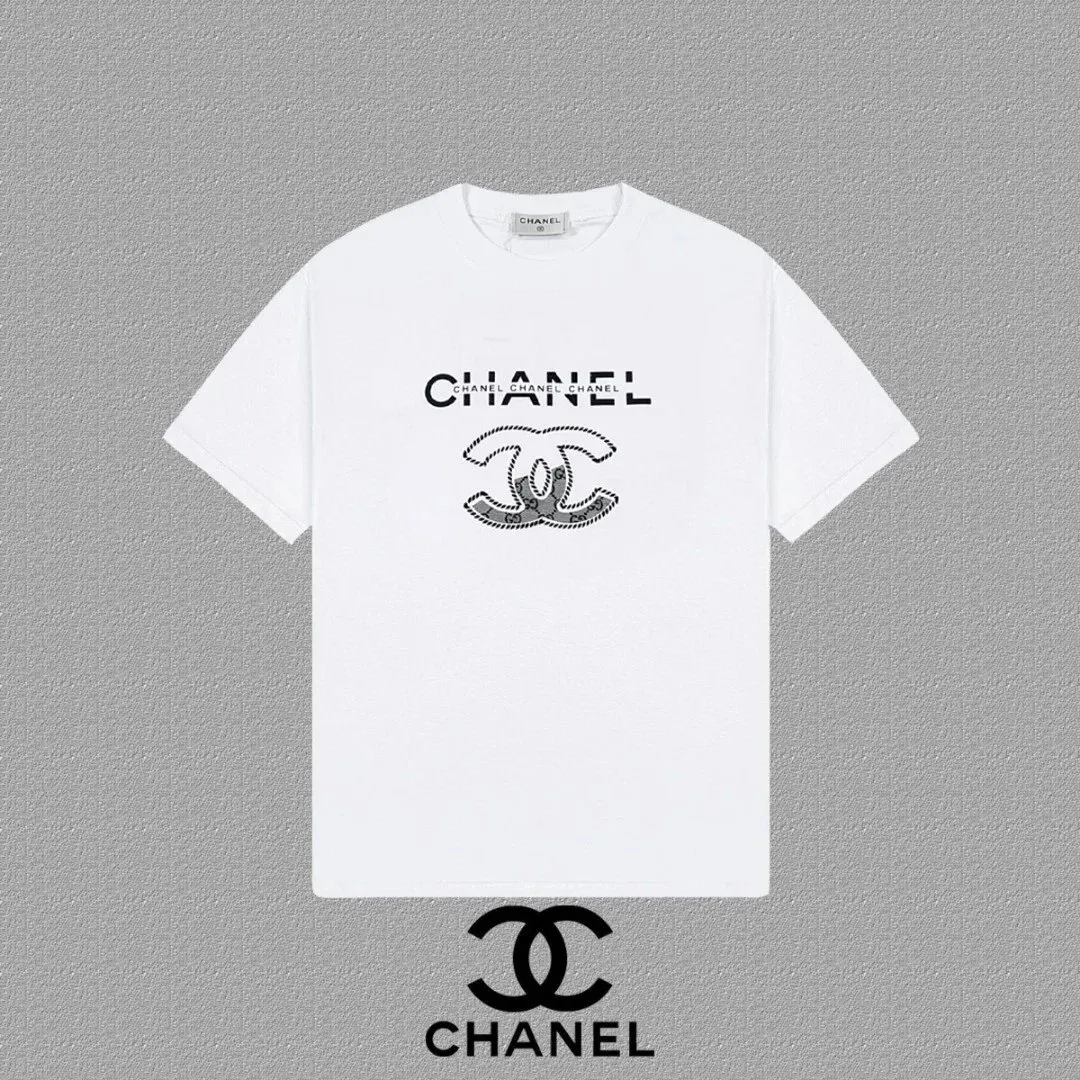 Chanel Chanel White/Black Logo T-Shirt White
