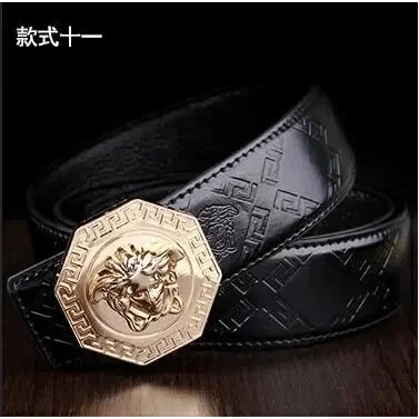 Versace Versace Medusa Classic Black Leather Belt Black - 1