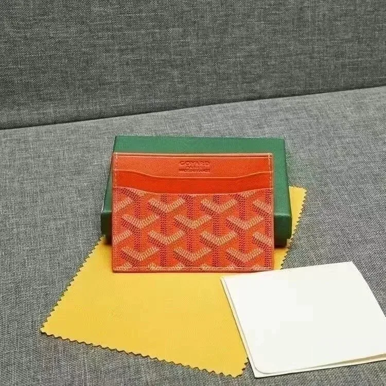 Goyard Goyard Monogram Orange Card Holder Orange - 1