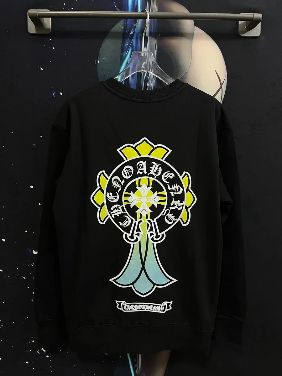 Other Black with Yellow and Light Blue Graphic Sweatshirt Black - 1