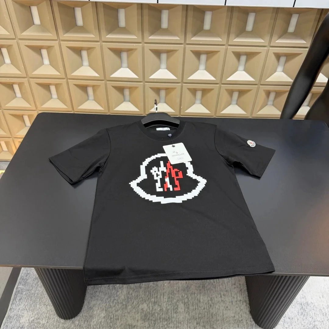 Moncler Moncler Pixel Logo T-Shirt Black Black