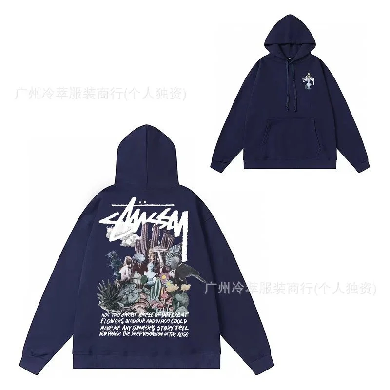 Stussy Stussy Navy Back Graphic Hoodie Navy - 1