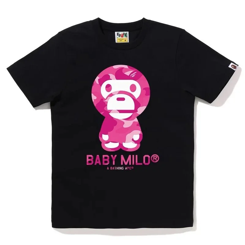 A Bathing Ape A Bathing Ape BAPE STA Black Pink Camo T-Shirt Black - 1