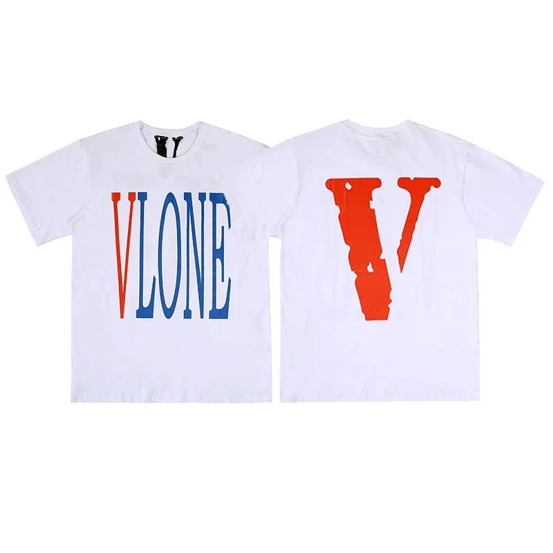 VLONE VLONE White/Red/Blue Logo T-Shirt White - 1