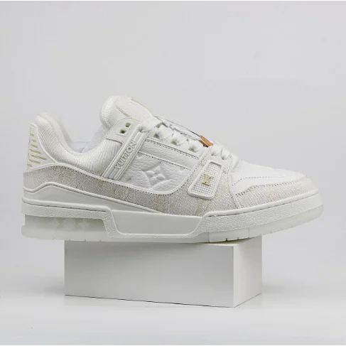 Louis Vuitton Louis Vuitton LV Trainer White/Gold Sneakers White