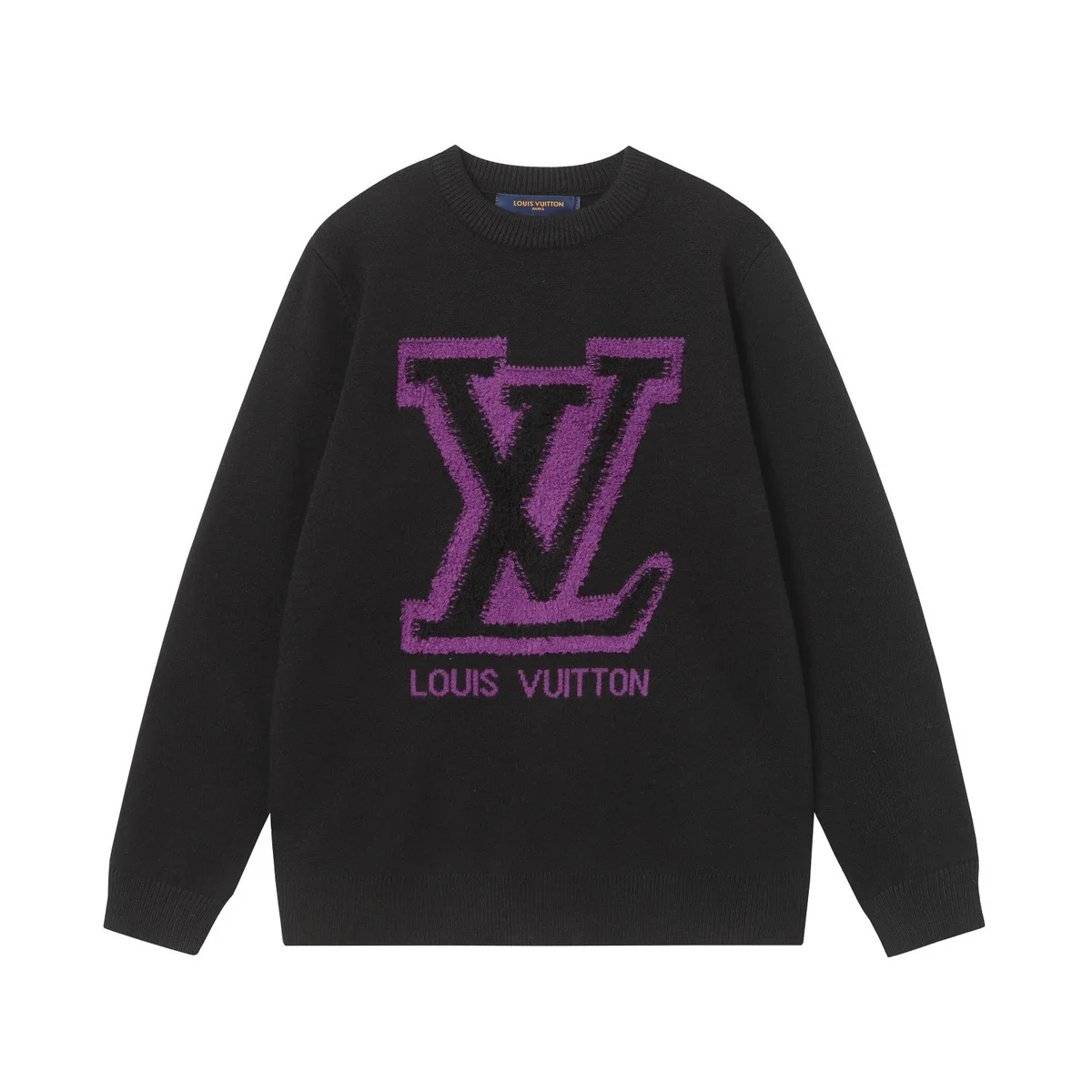 Louis Vuitton Louis Vuitton Monogram Black/Purple Sweater Black
