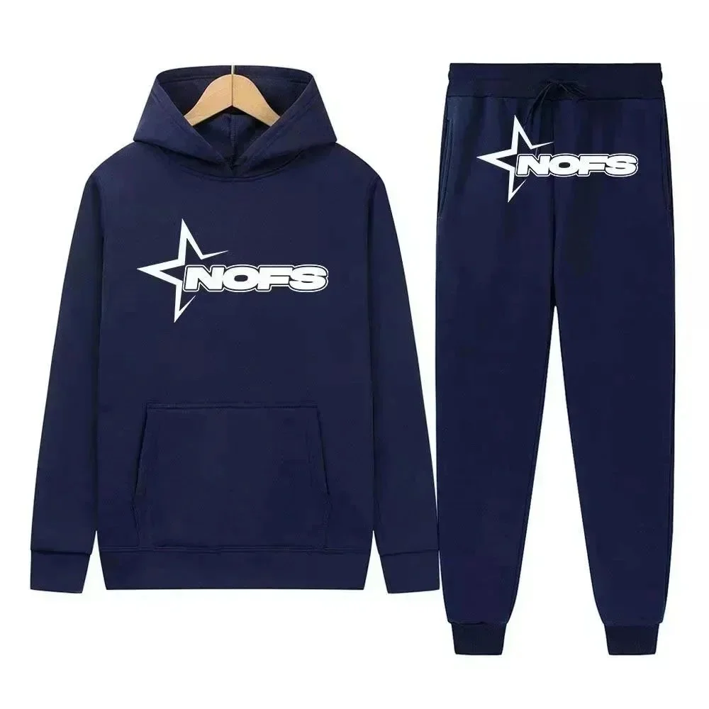 NOFS NOFS Star Logo Hoodie & Pants Set Navy Navy - 1