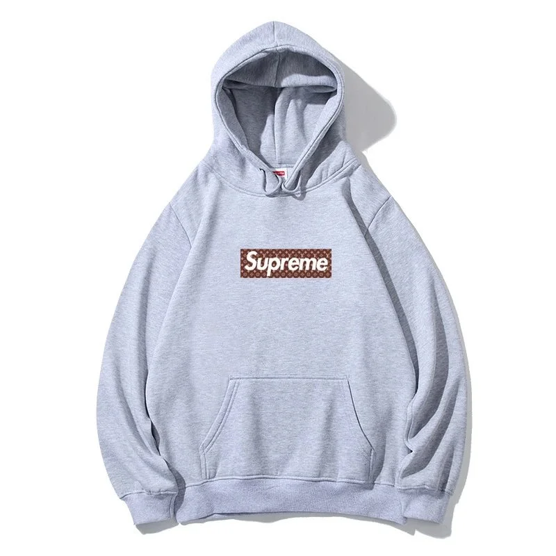 Supreme Supreme Box Logo Hoodie Grey Collaboration Print Grey - 1