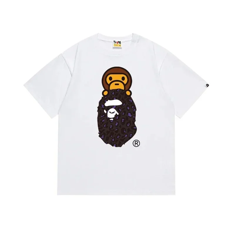 A Bathing Ape A Bathing Ape BAPE6 White Graphic T-Shirt White - 1