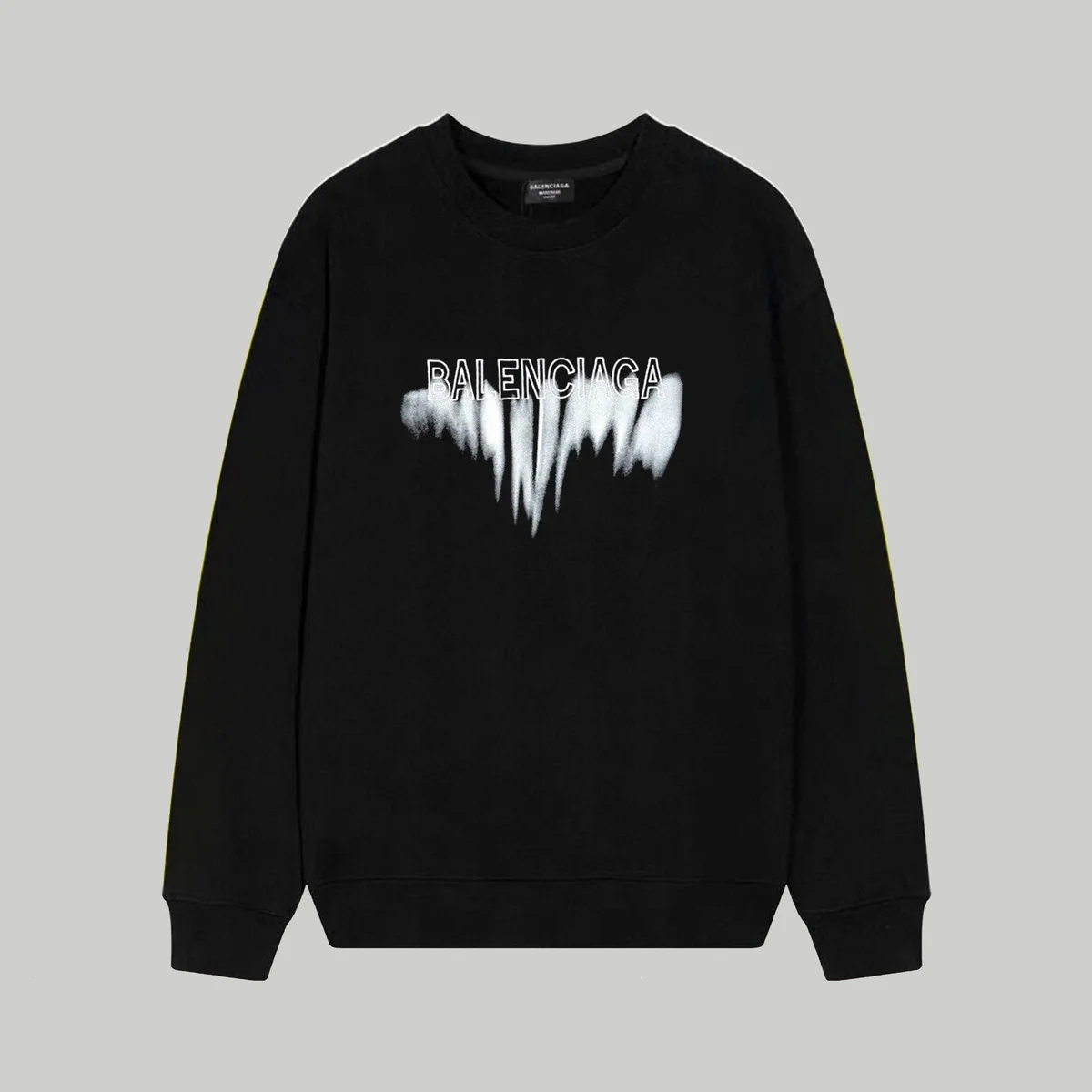 Balenciaga Balenciaga Black Logo Sweatshirt Black - 1