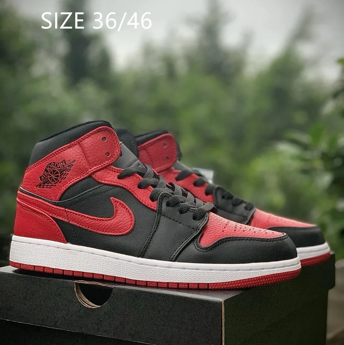 Nike Nike Air Jordan 1 Black/Red Sneakers Black - 1