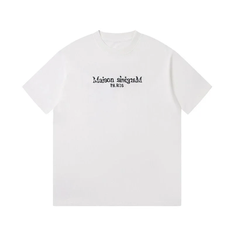 Maison Margiela Maison Margiela Distorted Logo White T-Shirt White