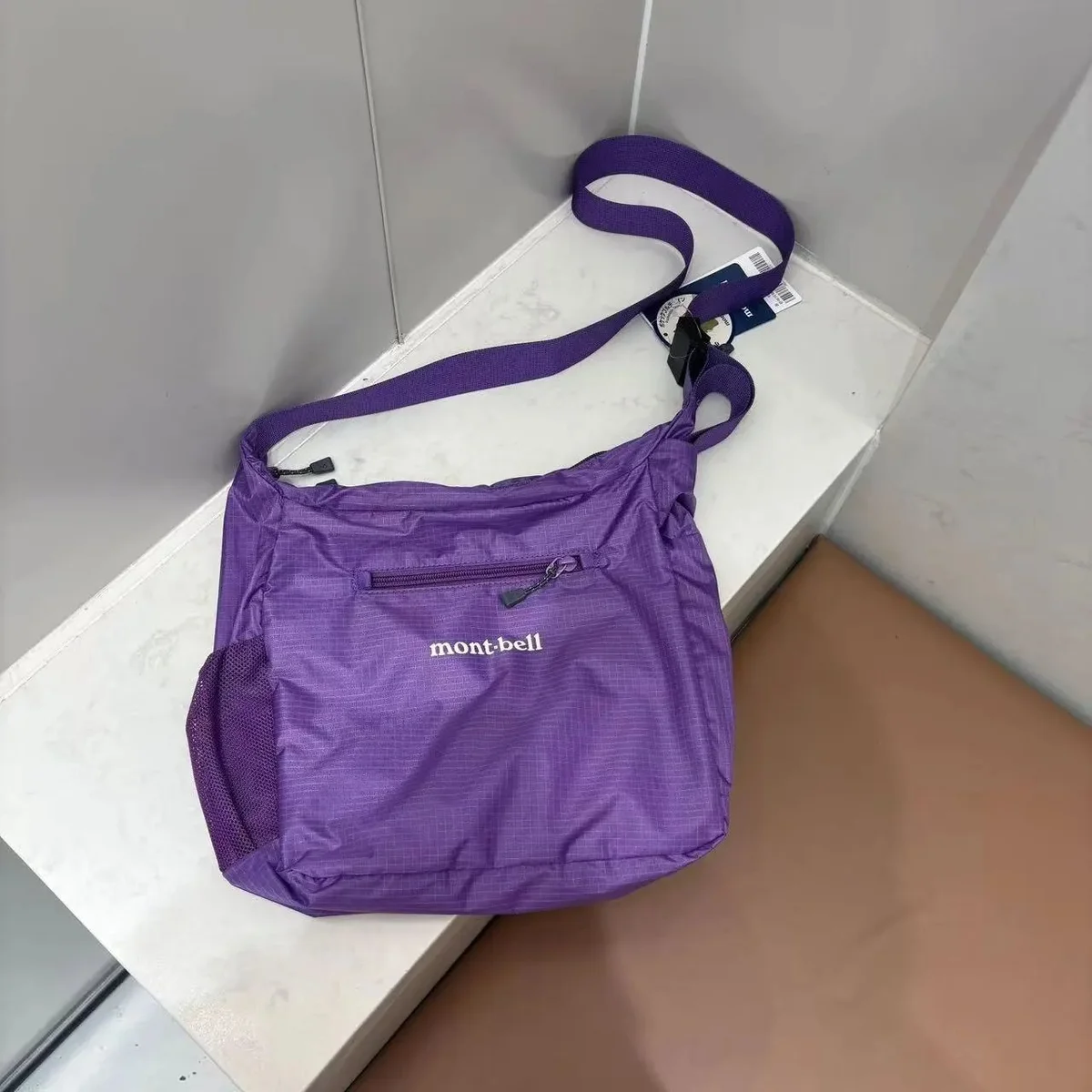 mont-bell Mont-Bell Purple Nylon Crossbody Bag Purple - 1