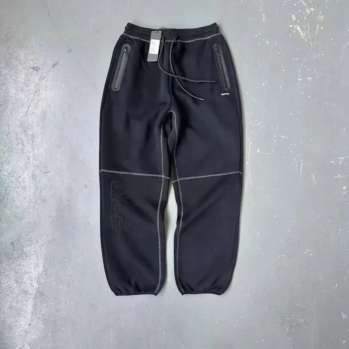 Other Black Contrast Stitch Track Pants Black
