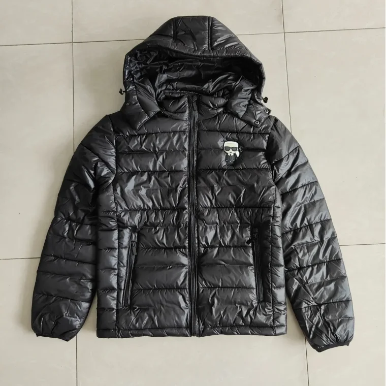 Karl Lagerfeld Karl Lagerfeld Black Capsule Character Puffer Jacket Black - 1