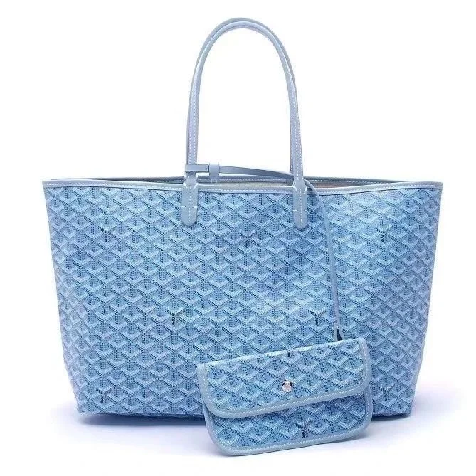 Goyard Goyard Saint Louis Light Blue Tote Bag Blue