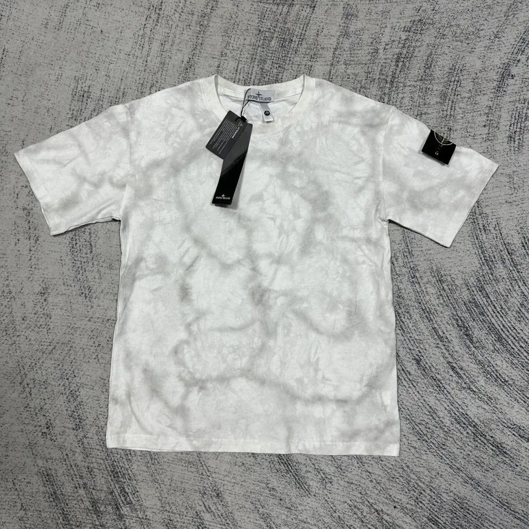 Stone Island Stone Island Tie-Dye White T-Shirt White