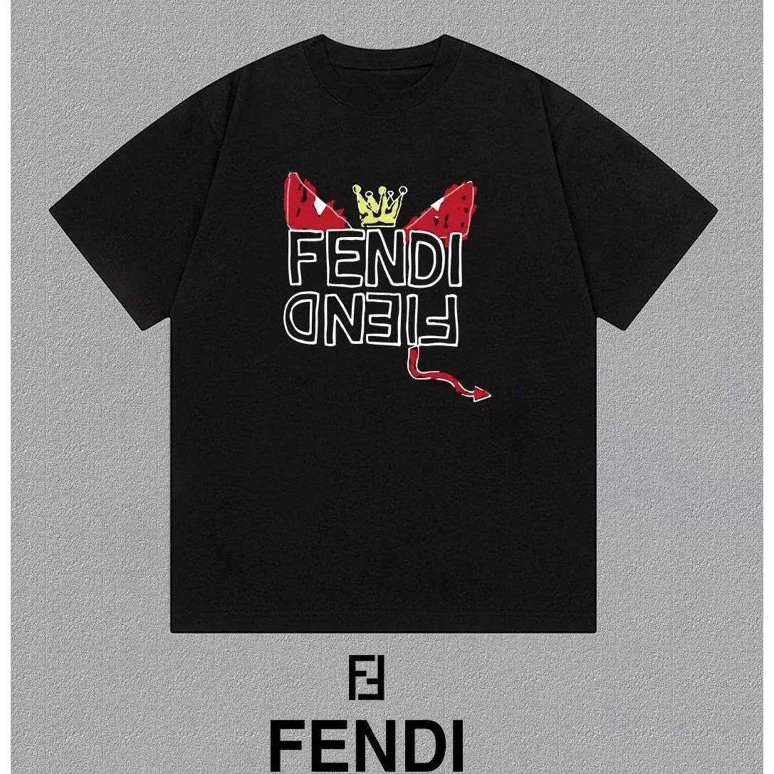 Fendi Fendi FF Logo Black T-Shirt Black