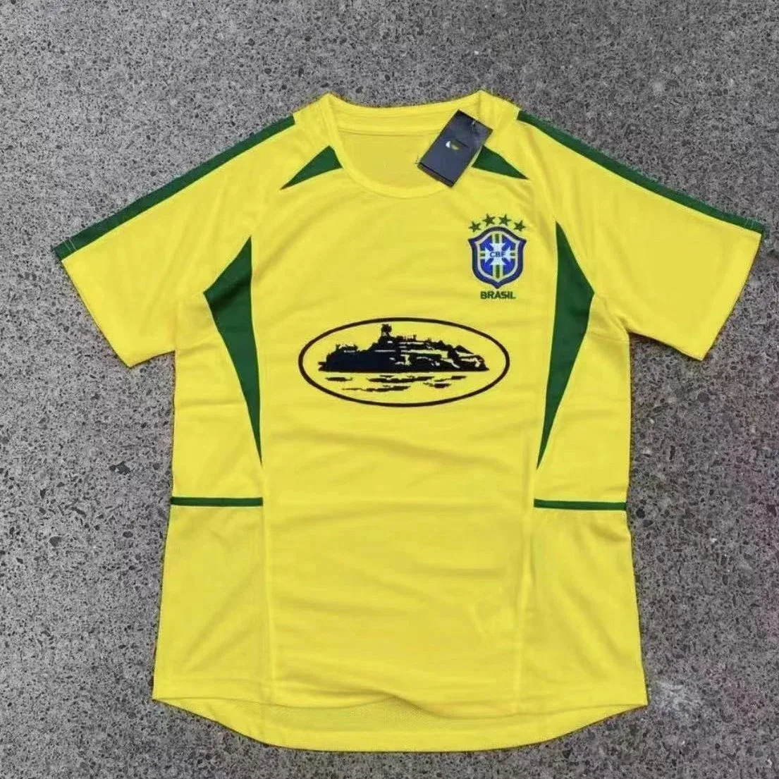 Nike Nike 2022 Brazil Jersey Yellow Green Soccer Shirt Yellow - 1