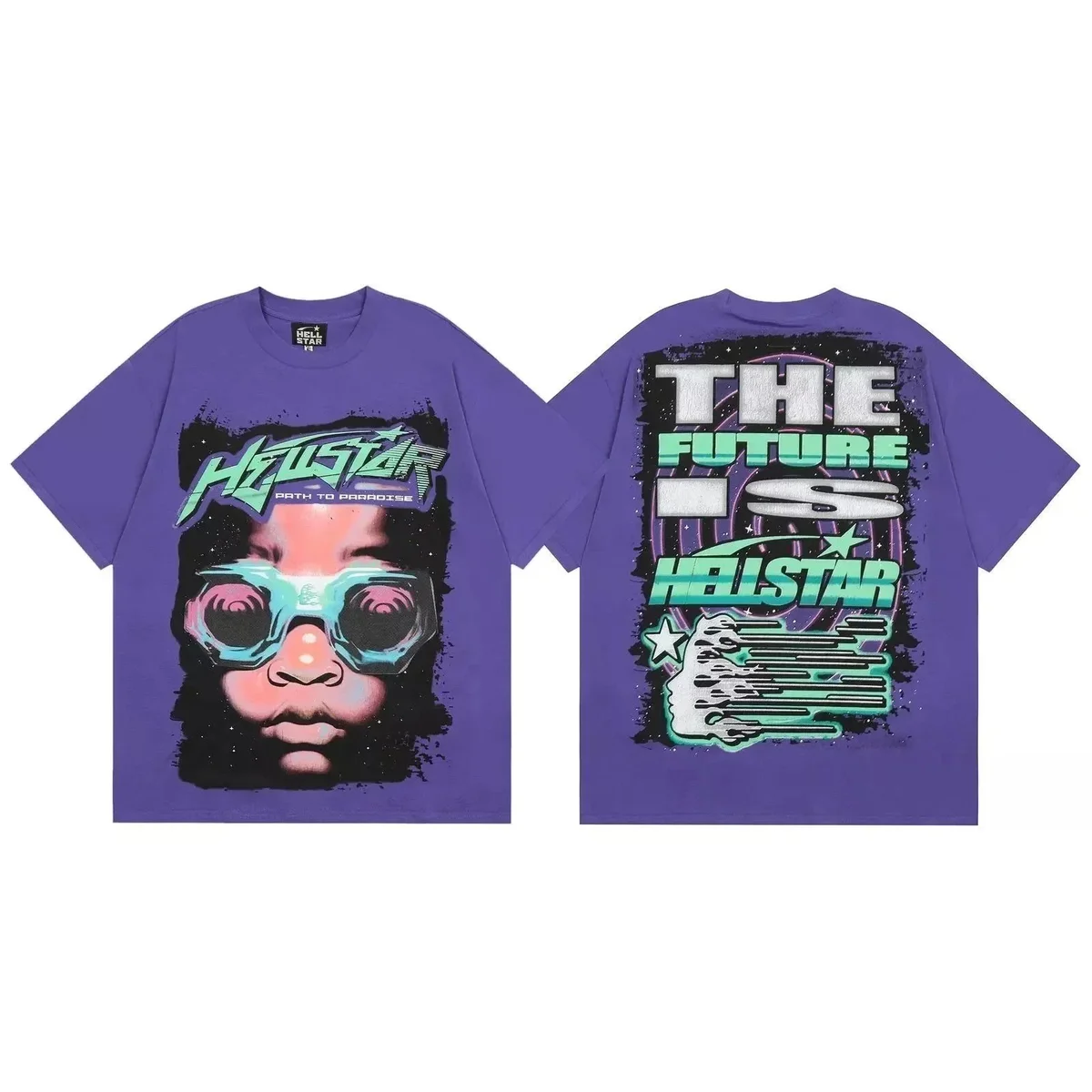 Hellstar Hellstar The Future Is Hellstar Purple T-Shirt Purple