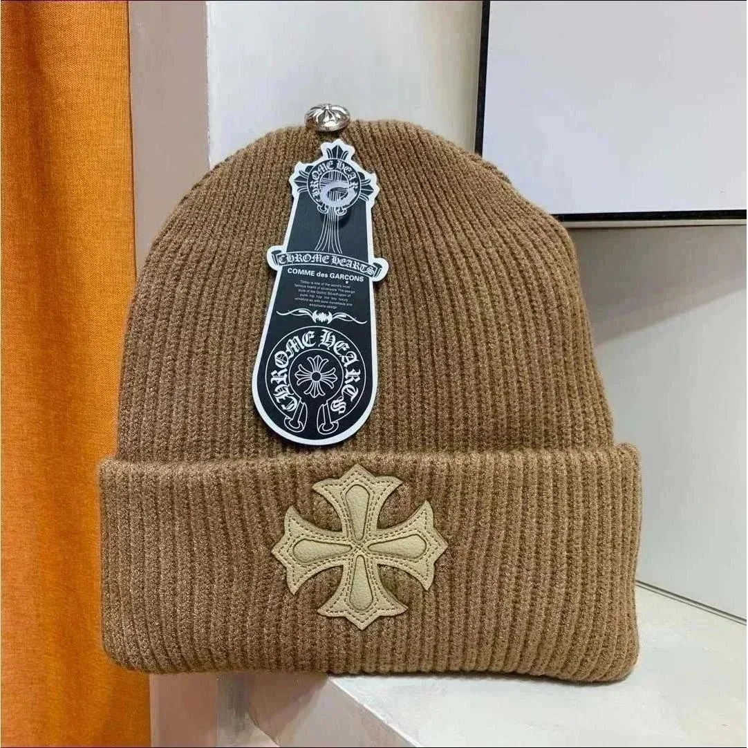 Chrome Hearts Chrome Hearts CH Cross Beanie Tan Beige