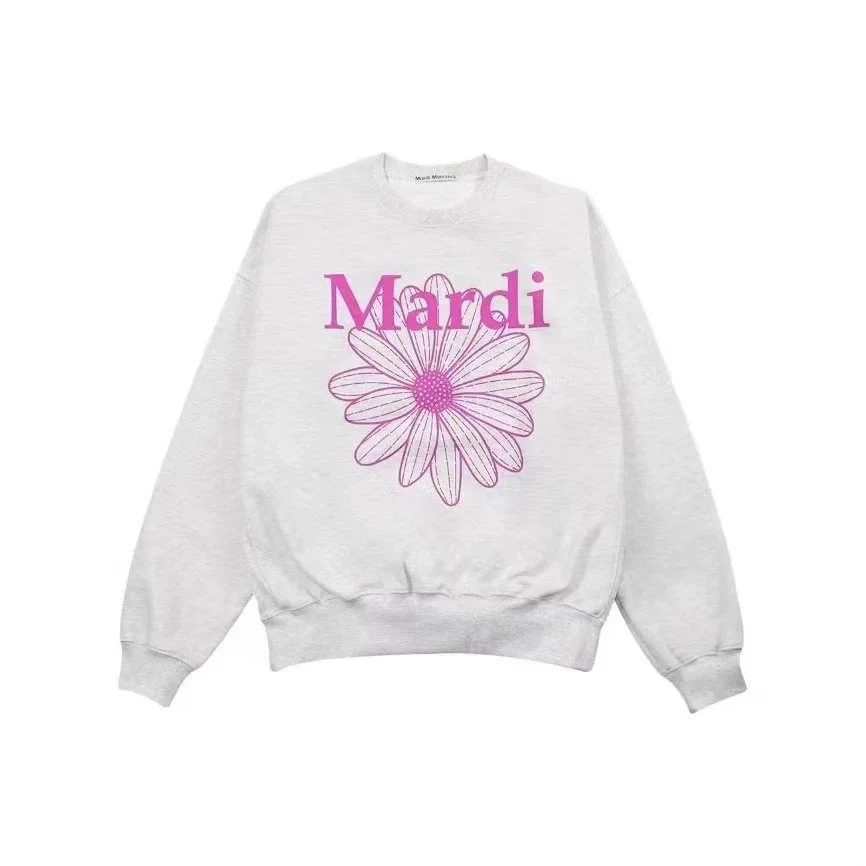 Mardi Mercredi Mardi Mercredi Light Grey/Pink Floral Sweatshirt Grey - 1
