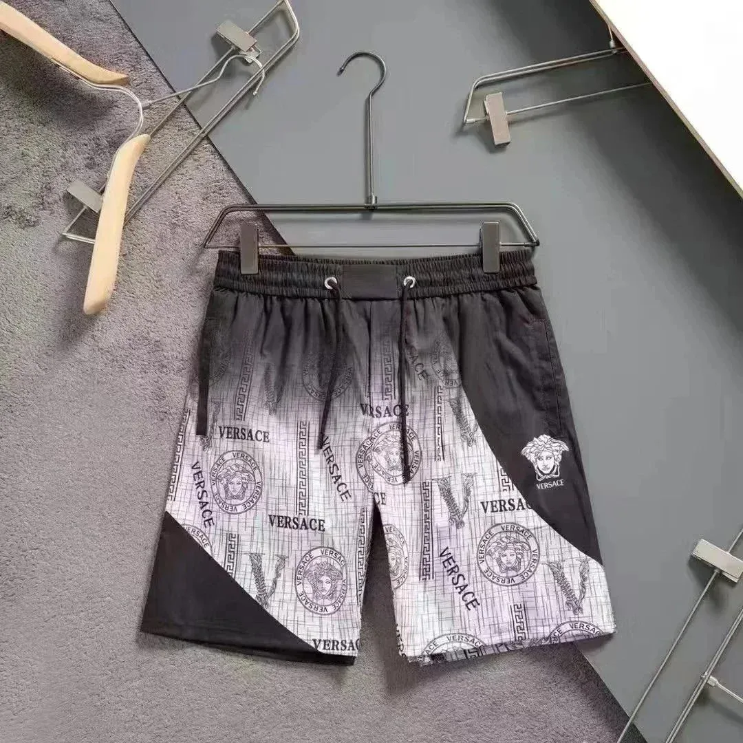 Versace Versace Medusa Print Shorts Black/White Multicolor